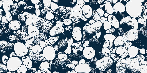 Pebble shingle stone texture background
