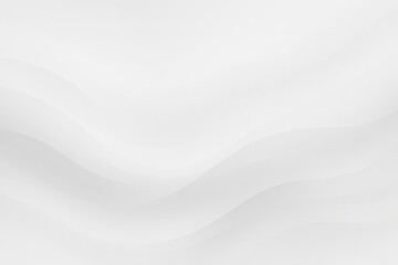 White abstract background with smooth flowing wave layers