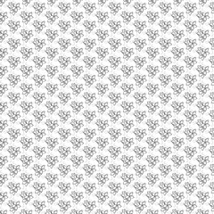 Seamless floral pattern with stylized flowers repeating in a delicate monochrome arrangement.
