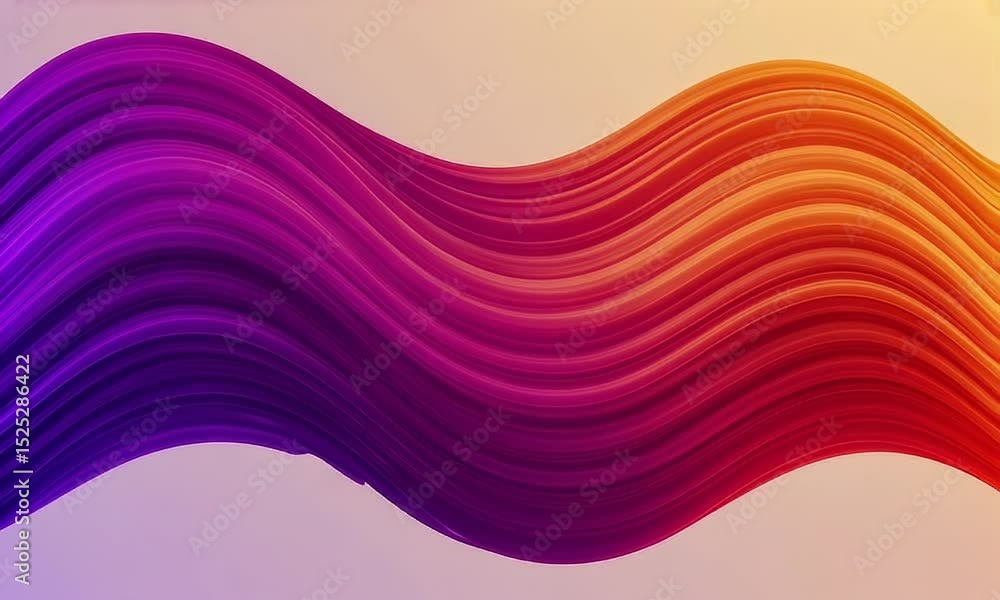 Poster abstract colorful waves dynamically