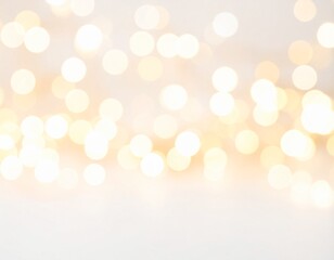 Obraz premium blurry light bokeh background in soft white and gold, 