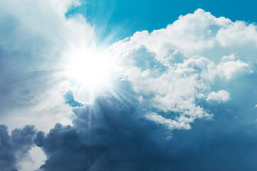 Sky and clouds for backgrounds, outdoors, nebula, nimbus