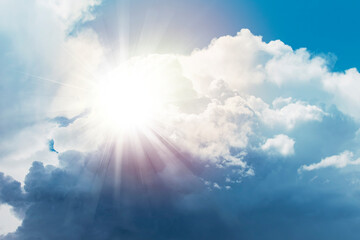 Sky and clouds for backgrounds, outdoors, nebula, nimbus