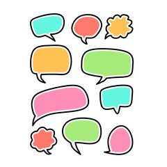 Colorful Speech Bubble Collection