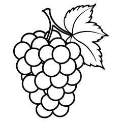 Polygonal Grapes Vector Art