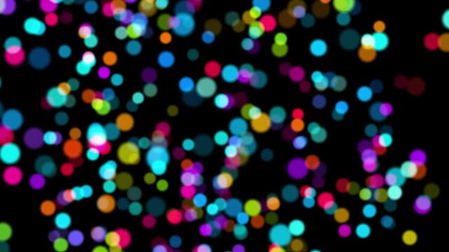 Bokeh with multi colors. Festive lights bokeh background. Defocused bokeh lights. Blurred Background. Bokeh light vintage background. 