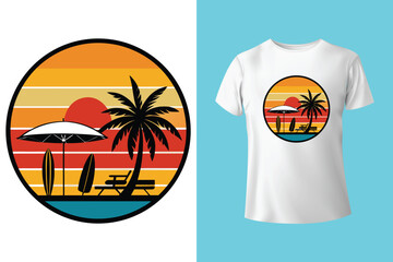 Summer In Travel T Shirt Design