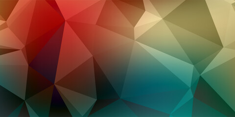 Colorful triangular background with triangular