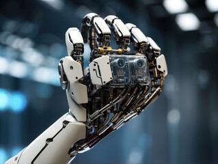 Digital Cube in the Grip of a Robotic Hand