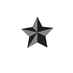 red star isolated on white