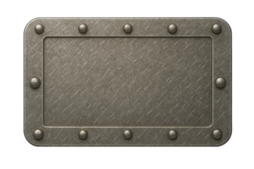 A metal plate with many holes and a silver color. The plate is rectangular and has a square shape