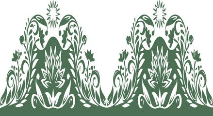 Beautiful flower art and mandala vector design