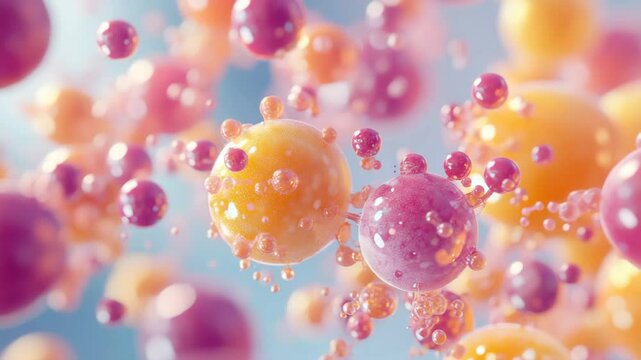 bacteria and microscope, 3d rendered illustration of a human sperm, red blood cells flowing, virus, bacteria, biologry