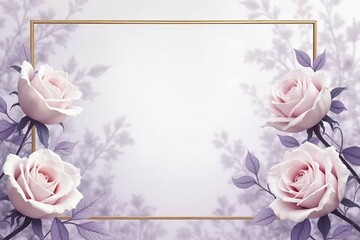 Soft lavender invitation background. 