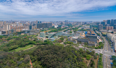 Cityscape of Dongguan Central Square, Guangdong Province, China