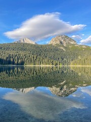 mountain lake reflection, Durmitor national park, Montenegro 