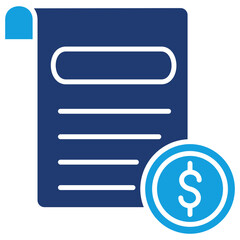 Obraz premium Prospectus Flat Blue Icon