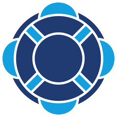 Floation Flat Blue Icon