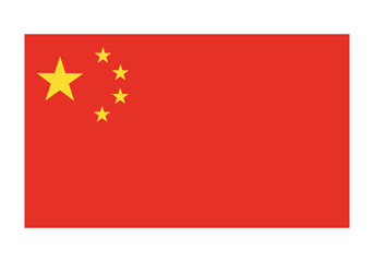 China Flag Icon – Official National Flag of China in Flat Vector Style with Standard Colors and Proportions.
