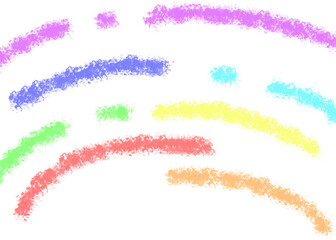 Cute kid doodle design. Fun colorful line doodle shape. Creative minimalist style art symbol for children or party celebration with basic shapes.