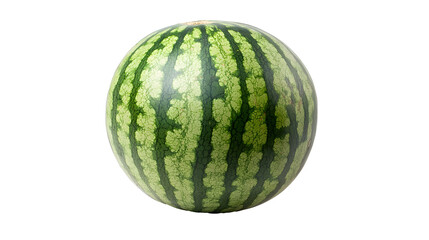 Whole watermelon on white