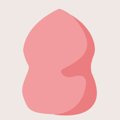  beauty sponge vector illustration.  beauty blender up on soft