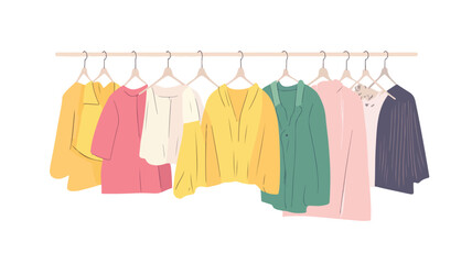 Stylish Clothes Hanger Vector Illustration for Fashion Designers and Retailers