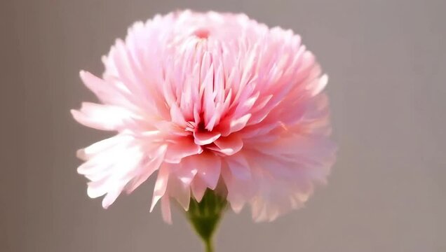 Timelapse of a nerine flower blooming in soft pink tones, with delicate filaments dancing in sunlight, creating an airy and elegant visual. Created with generated AI.