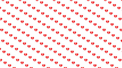 seamless red heart pattern and background