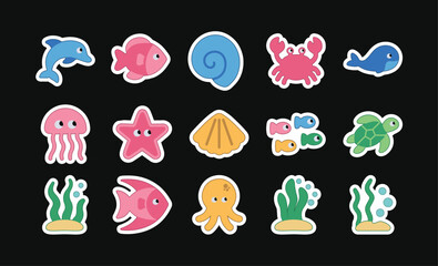 Sea Life Illustration Pack
