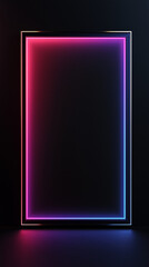 front view, trading card frame, polished copper trading card frame, ultra-thin (3% width), crisp modern edge, pastel club gradient glow on outer edge