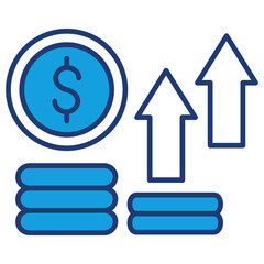 Profit Blue Icon