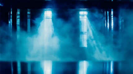 Obraz premium Ethereal light shines through hazy windows