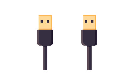 USB Cable Icon Vector Isolated Illustration for Professional Use