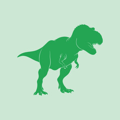 tiranosaurus rex vector silhouette illustration