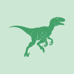 velociraptor vector silhouette illustration