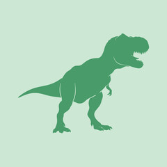 tiranosaurus rex vector silhouette illustration