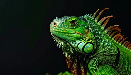 Fototapeta premium macro photo shot of an iguana