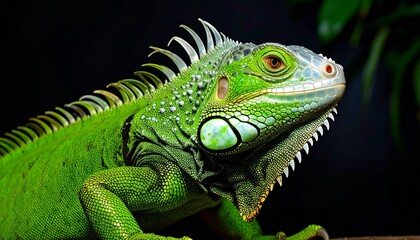 Fototapeta premium macro photo shot of an iguana
