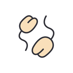 Artistic Graphic Representation Of Newly Sprouted Seeds Emblematic Design