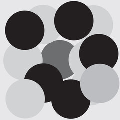 black and white abstract background with circle