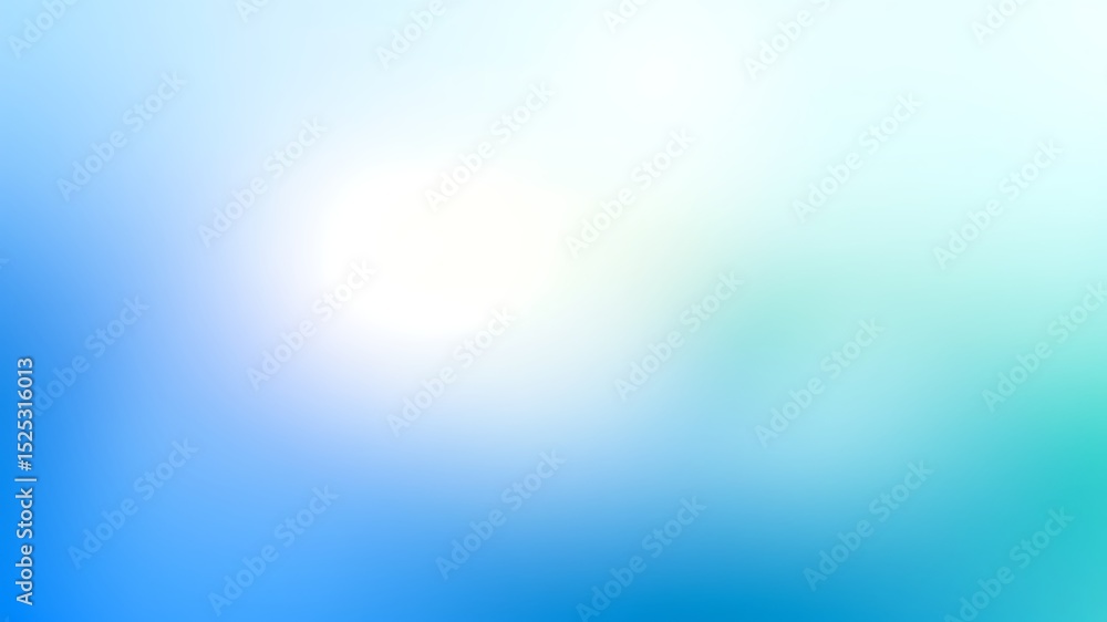 Aufkleber abstract blue and white gradient background with blurry soft color transitions