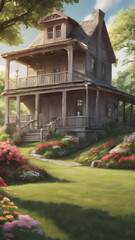 Obraz premium garden in the garden