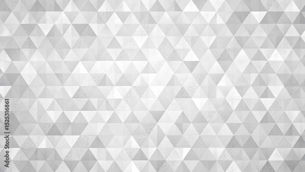 Poster seamless abstract geometric mosaic pattern with gray triangles and 3d effect