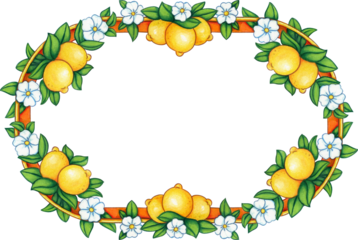 Watercolor hand drawn italian mediterranean tiles