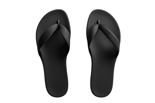 Pair of black flip-flops (2)