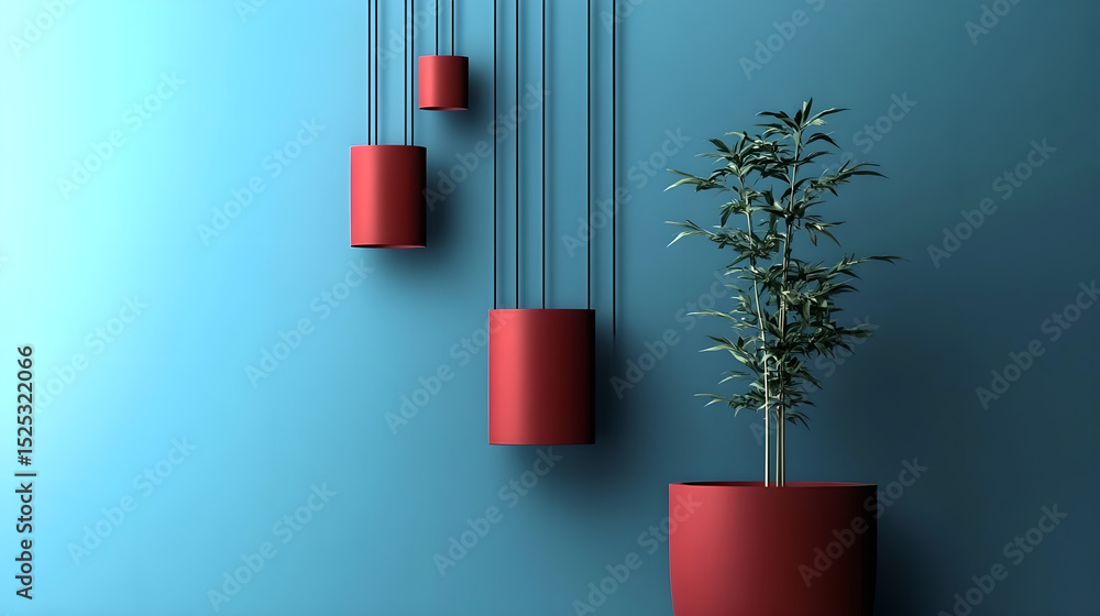 Poster the background image has simple color tones, clean and creative backgrounds, and replication space