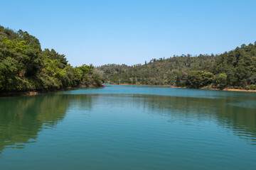 Serene Mountain Lake Scenery