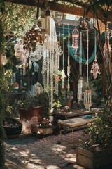 Obraz premium Bohemian style garden