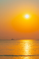 Golden Sunset over the Ocean